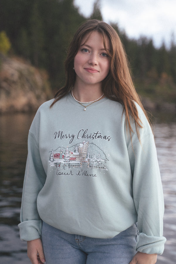 2024 Merry Christmas Coeur d'Alene Sweatshirt