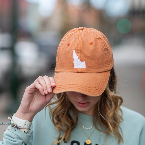 Orange Pigment Dyed Idaho Hat