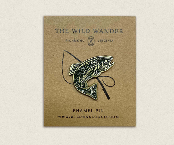 Trout Enamel Pin