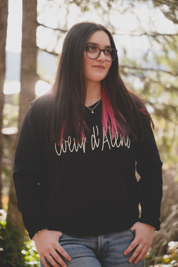 Black Coeur d'Alene Light Sweater