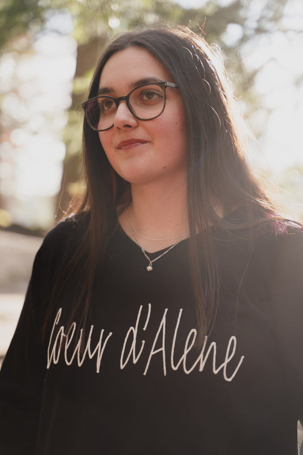 Black Coeur d'Alene Light Sweater
