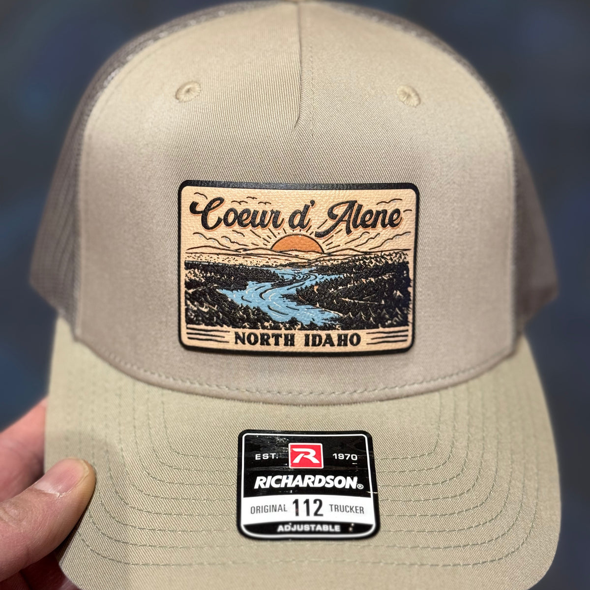 Good Morning Coeur d’Alene Khaki Hat – CDA IDAHO Clothing Company