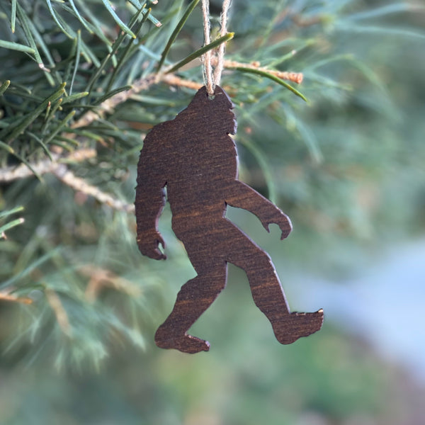 Wooden Ornament - Bigfoot