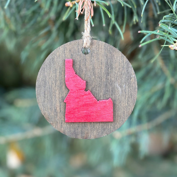 Wooden Ornament - Lake CDA Idaho