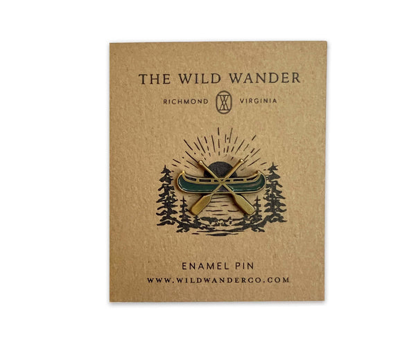Canoe Enamel Pin