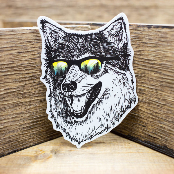 Wilderness Wolf Sticker