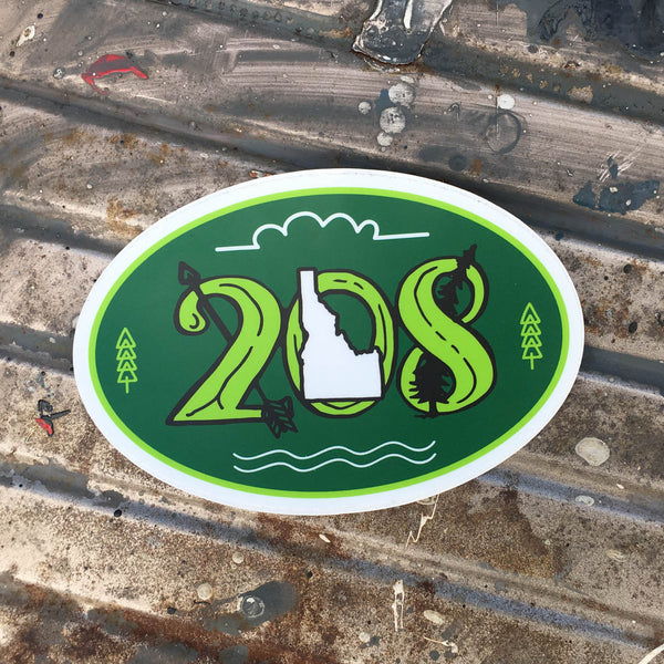 208 Oval Sticker
