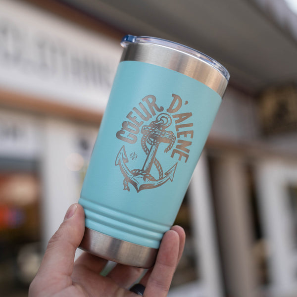 Turquoise CDA Anchor Insulated Pint