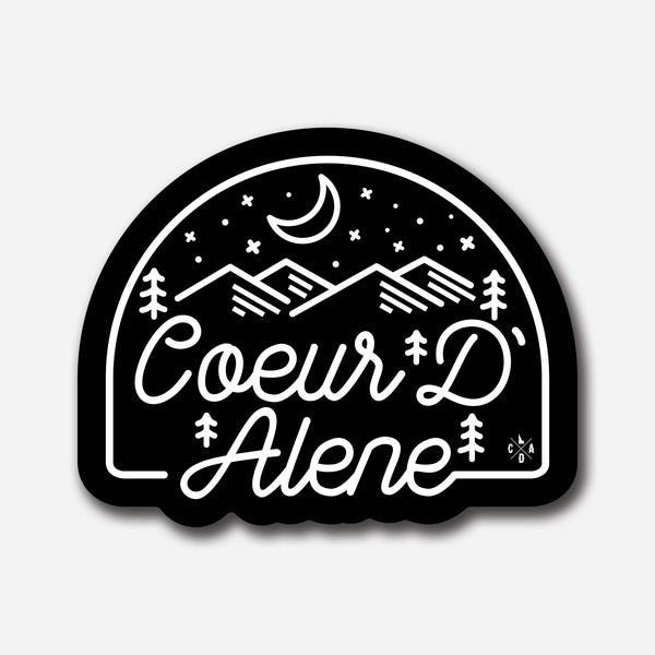 Coeur d'Alene Night Patch Sticker