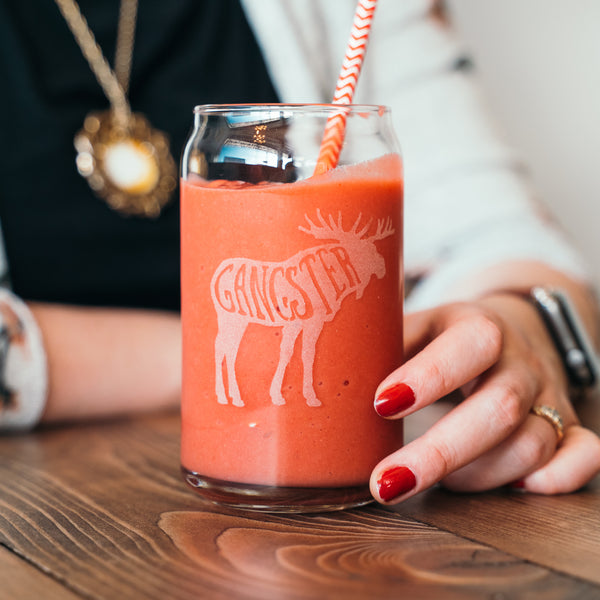Gangster Moose 16oz Can Glass