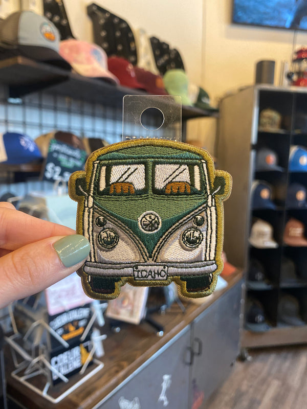 Green Bus Iron-On Patch