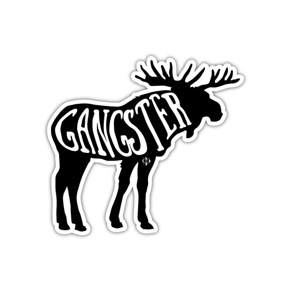 Gangster Moose Sticker