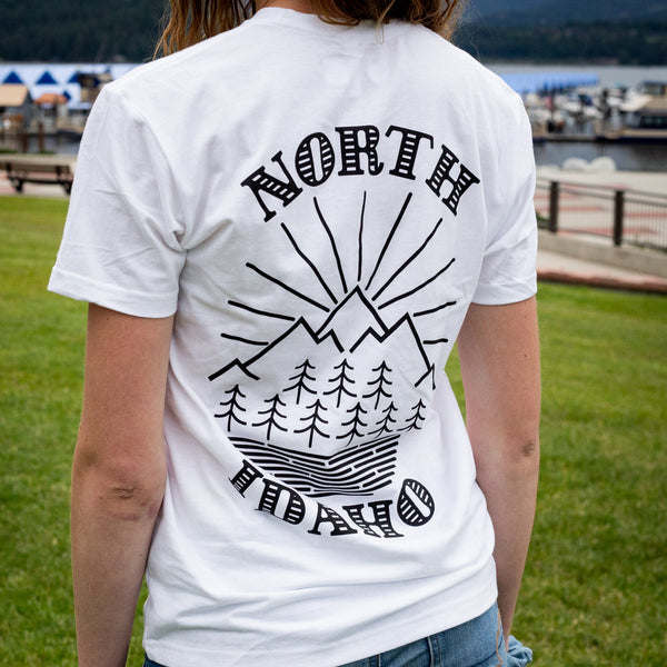 North Idaho Logo White Tee