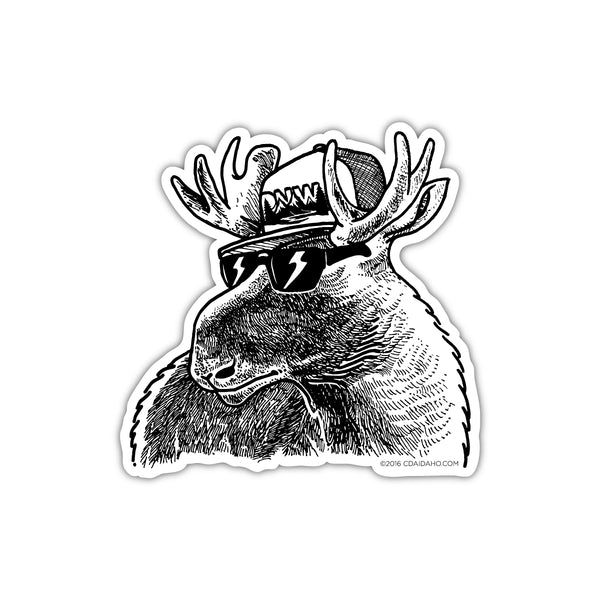PNW Sunglasses Moose Sticker