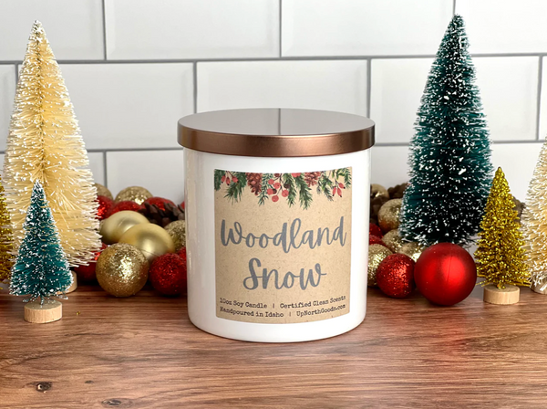 10oz Woodland Snow Soy Candle by Up North Goods