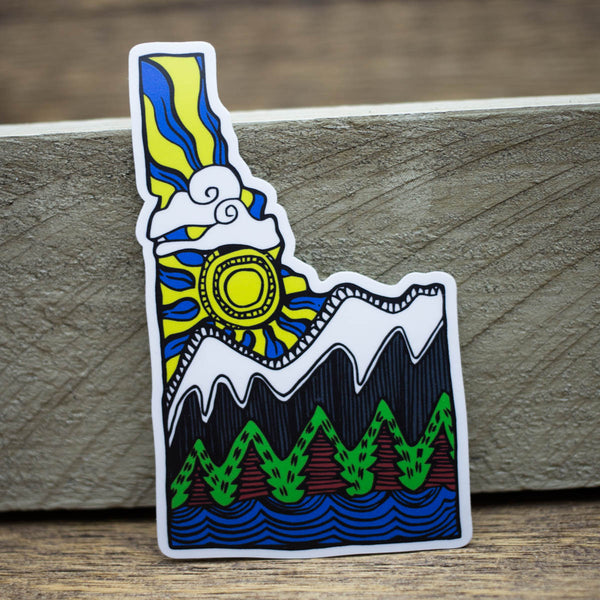 Idaho Viking Art Sticker
