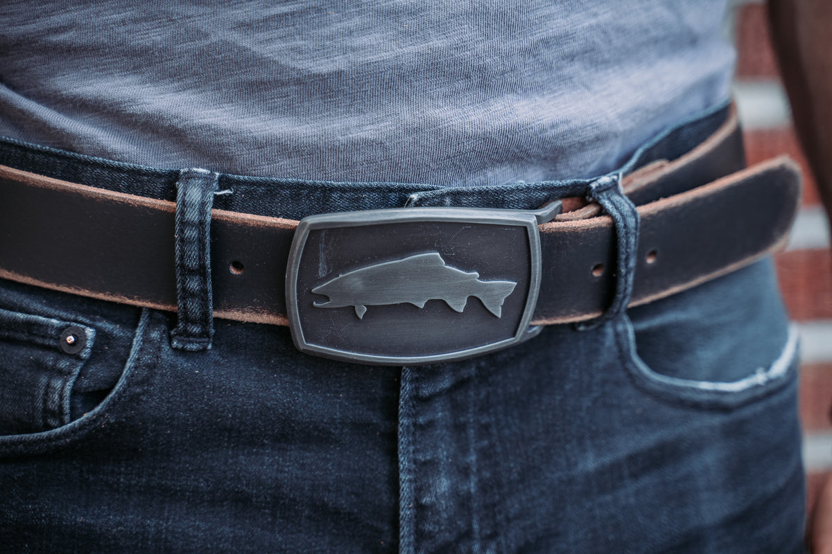 Fosterweld Trout Belt Buckle Gunmetal