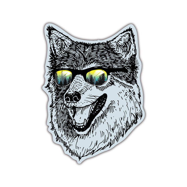 Wilderness Wolf Sticker