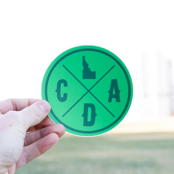 Bold CDA IDAHO Logo Stickers