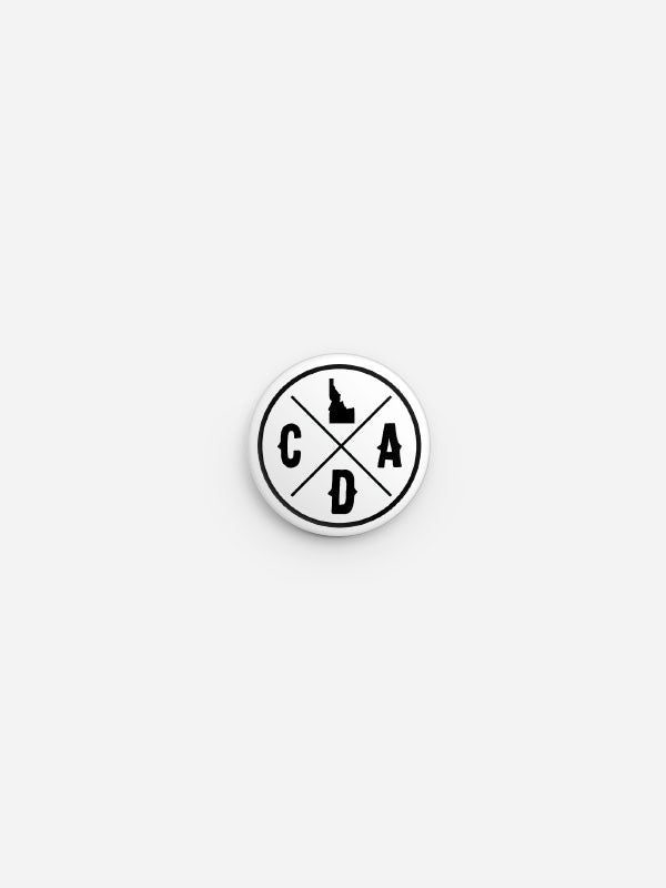 Bold CDA IDAHO Logo Button
