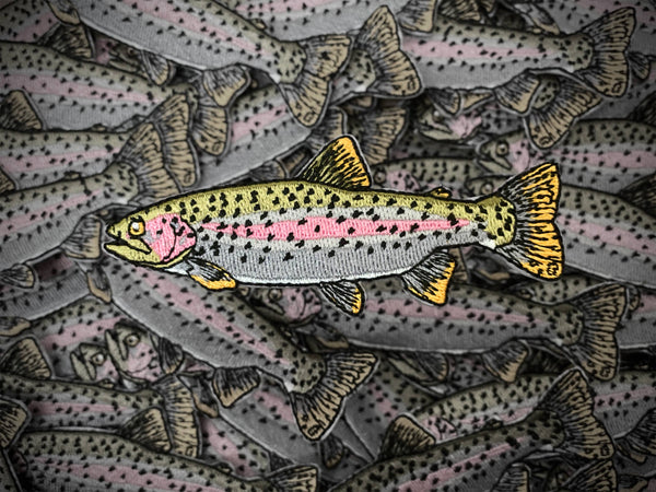 Rainbow Trout Iron-On Patch | Quality Fish Patches
