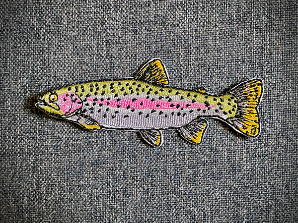 Rainbow Trout Iron-On Patch | Quality Fish Patches