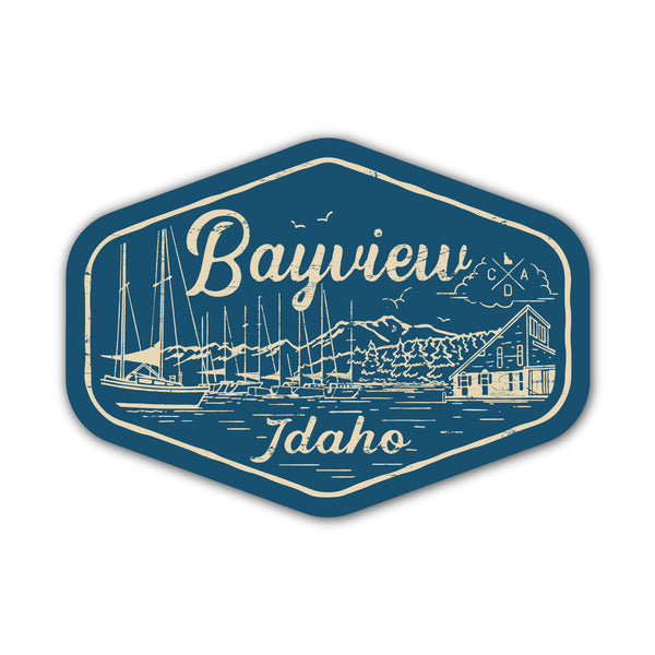 Bayview Idaho Blue Sticker