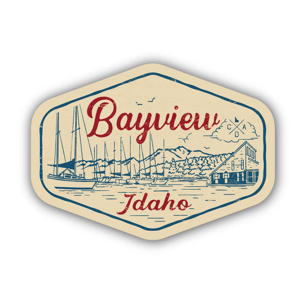 Bayview Idaho Tan Sticker