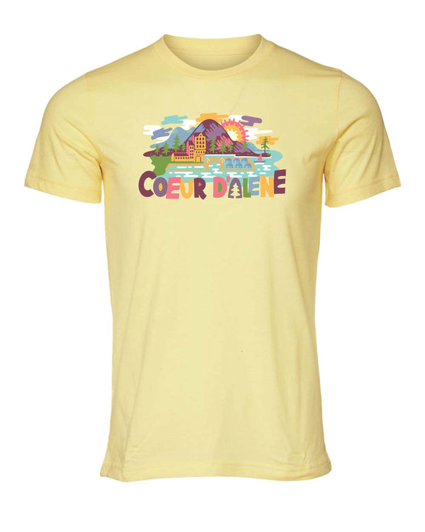 Whimsical Coeur d'Alene Tee