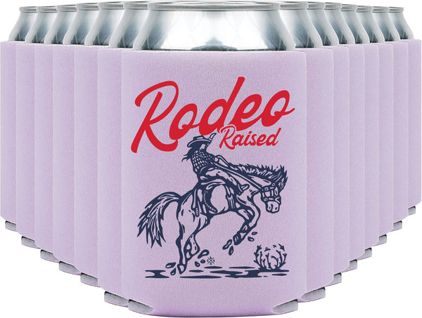 Rodeo Raised Cowgirl Can Cooler (Lavender)