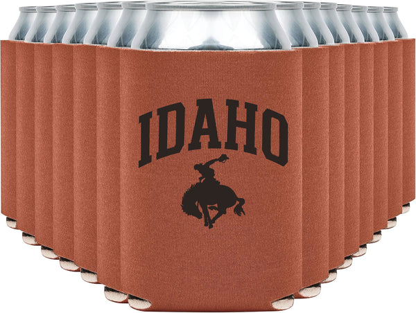 Collegiate Idaho Cowboy Can Cooler (Burnt Orange)