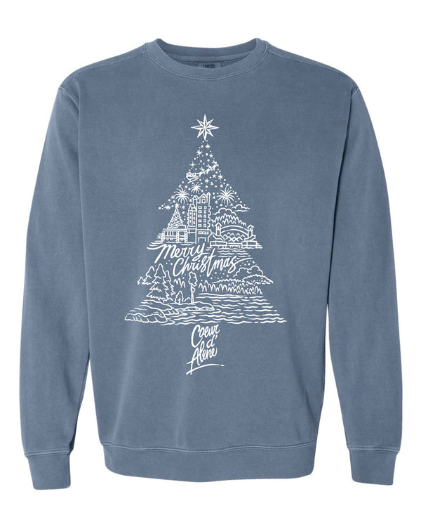 Coeur d'Alene Christmas Tree Sweatshirt
