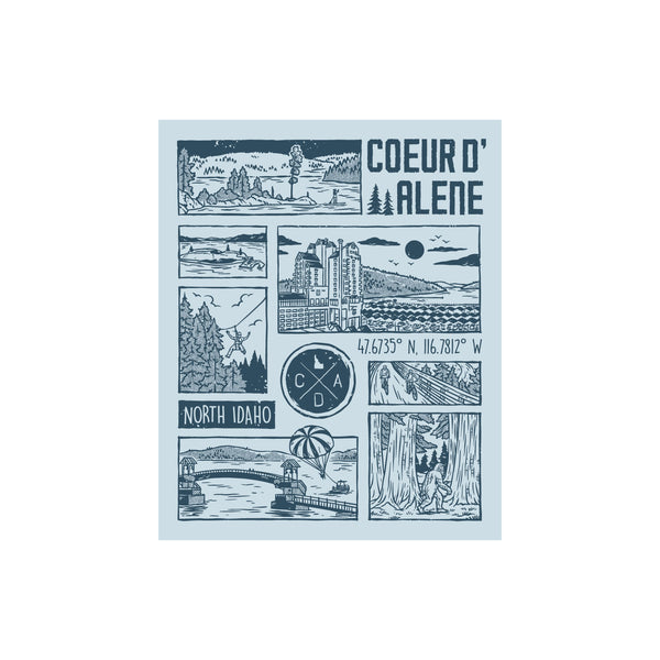 Scenes of Coeur d'Alene Sticker