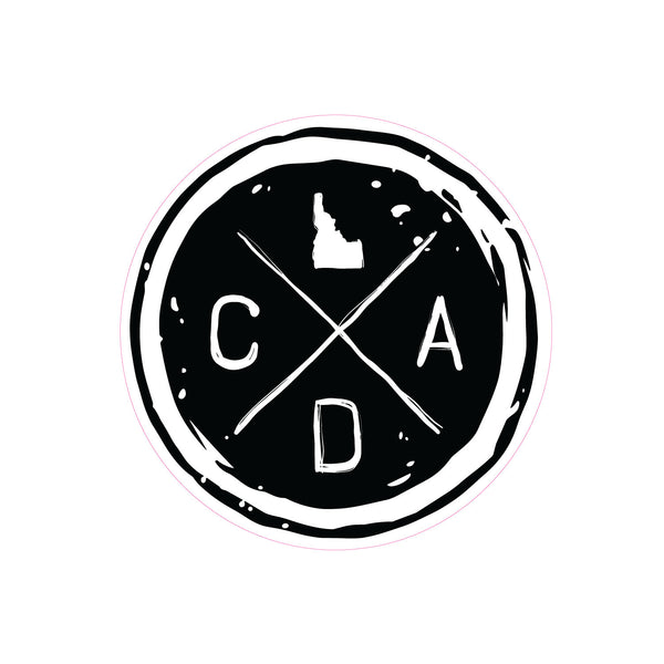 CDA Hand Drawn Circle Logo Sticker