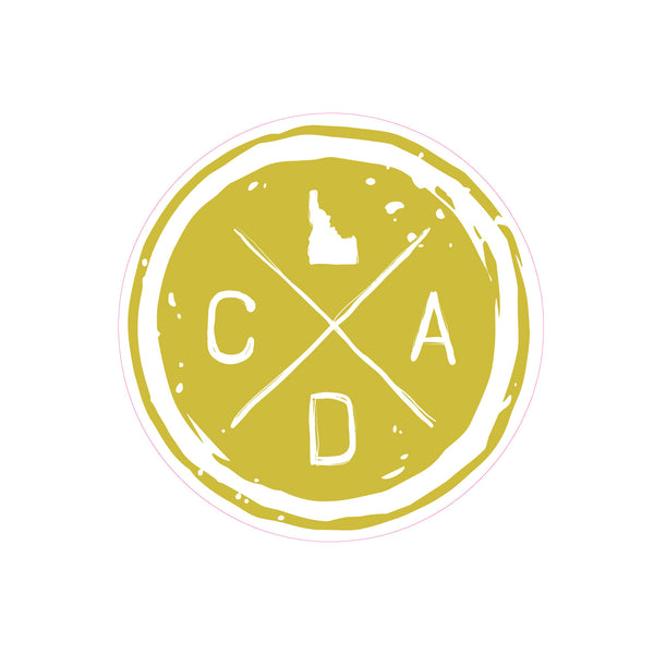 CDA Hand Drawn Circle Logo Sticker