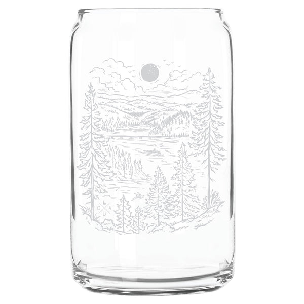 Coeur d'Alene Beauty Bay Can Glass