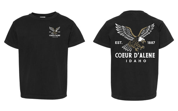 Coeur d'Alene Stooping Eagle Kids Shirt