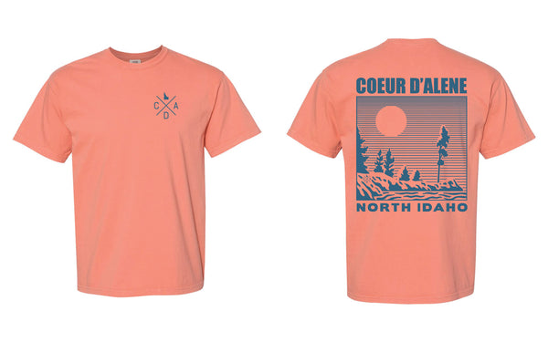 Coeur d'Alene Tubbs Horizon Terracotta Tee