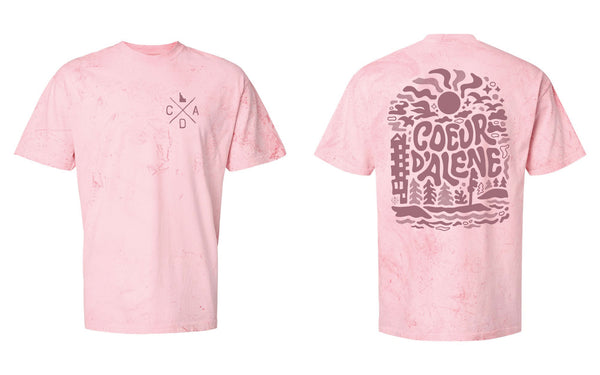 Coeur d'Alene Sunny Daze Tee - Hibiscus