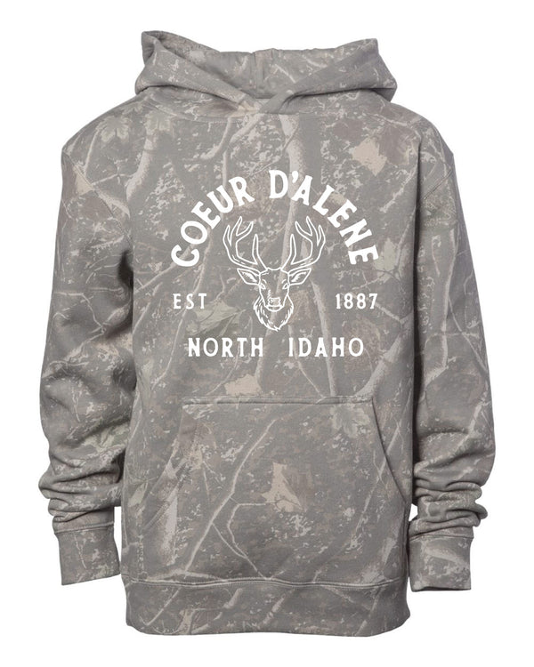 Coeur d'Alene Elk Hunter Deadwood Youth Hoodie
