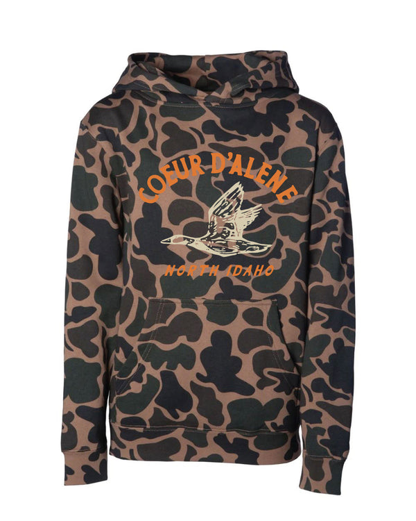 Coeur d'Alene Duck Hunter Kids Hoodie