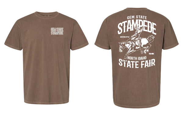 OG Gem State Stampede Horse Rider Tee (Espresso)