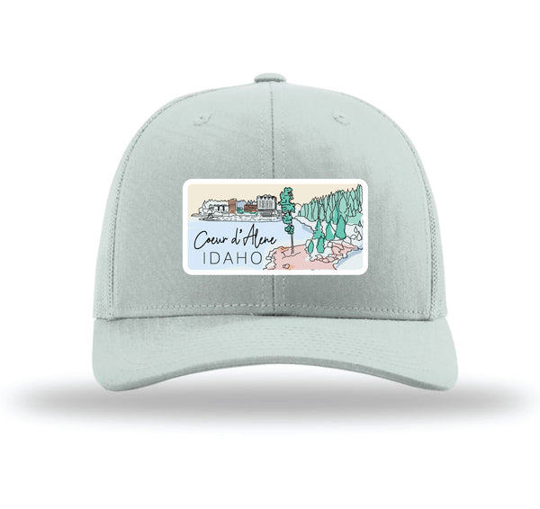 CDA Watercolor Tubbs City View Woven Patch Quarry Hat