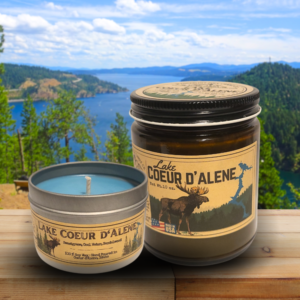Lake Coeur d'Alene | North Idaho Candle | USA MADE | Soy Wax