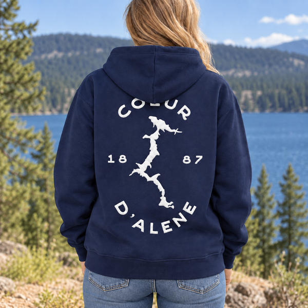 1887 Coeur d'Alene Lake Zip Up Hoodie