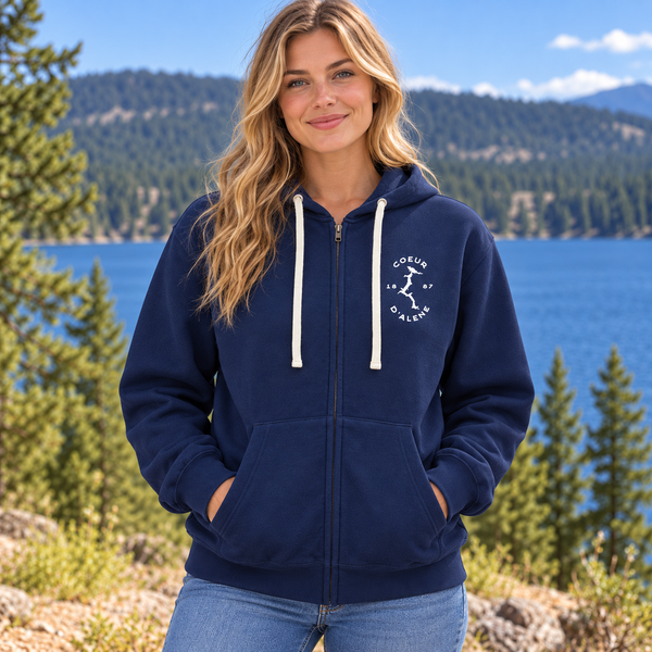 1887 Coeur d'Alene Lake Zip Up Hoodie