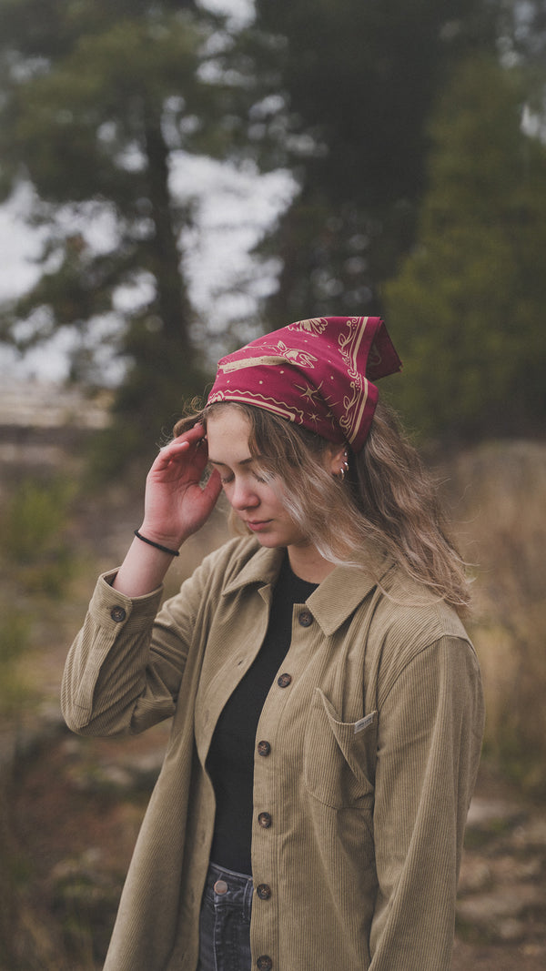 Maroon Bear Bandana