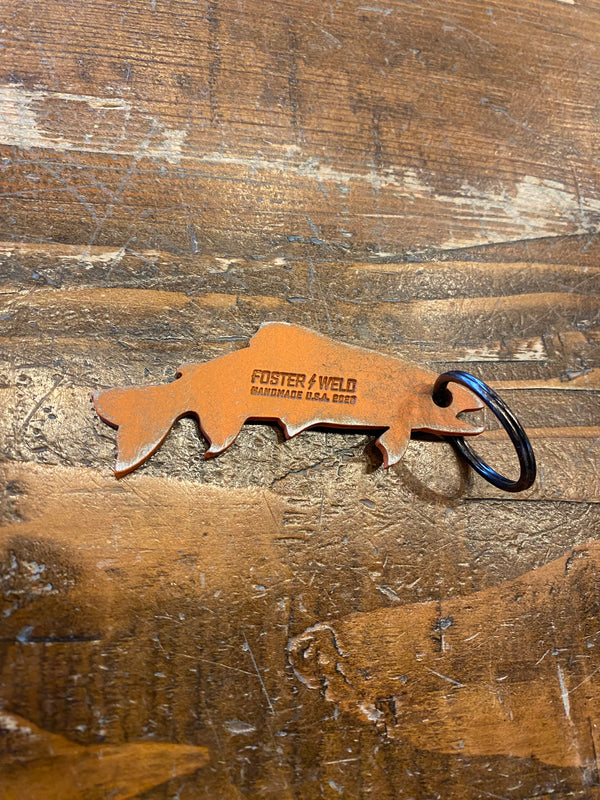 TROUT BOTTLE OPENING KEYCHAIN