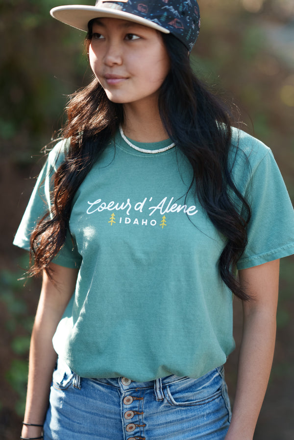 Coeur d'Alene Tourist 2.0 Green Tee