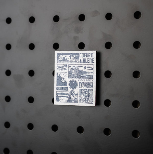 Scenes of Coeur d'Alene - Wooden Magnet